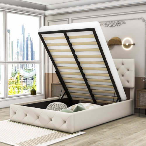 Red Barrel Studio® Upholstered Platform Bed with Headboard and